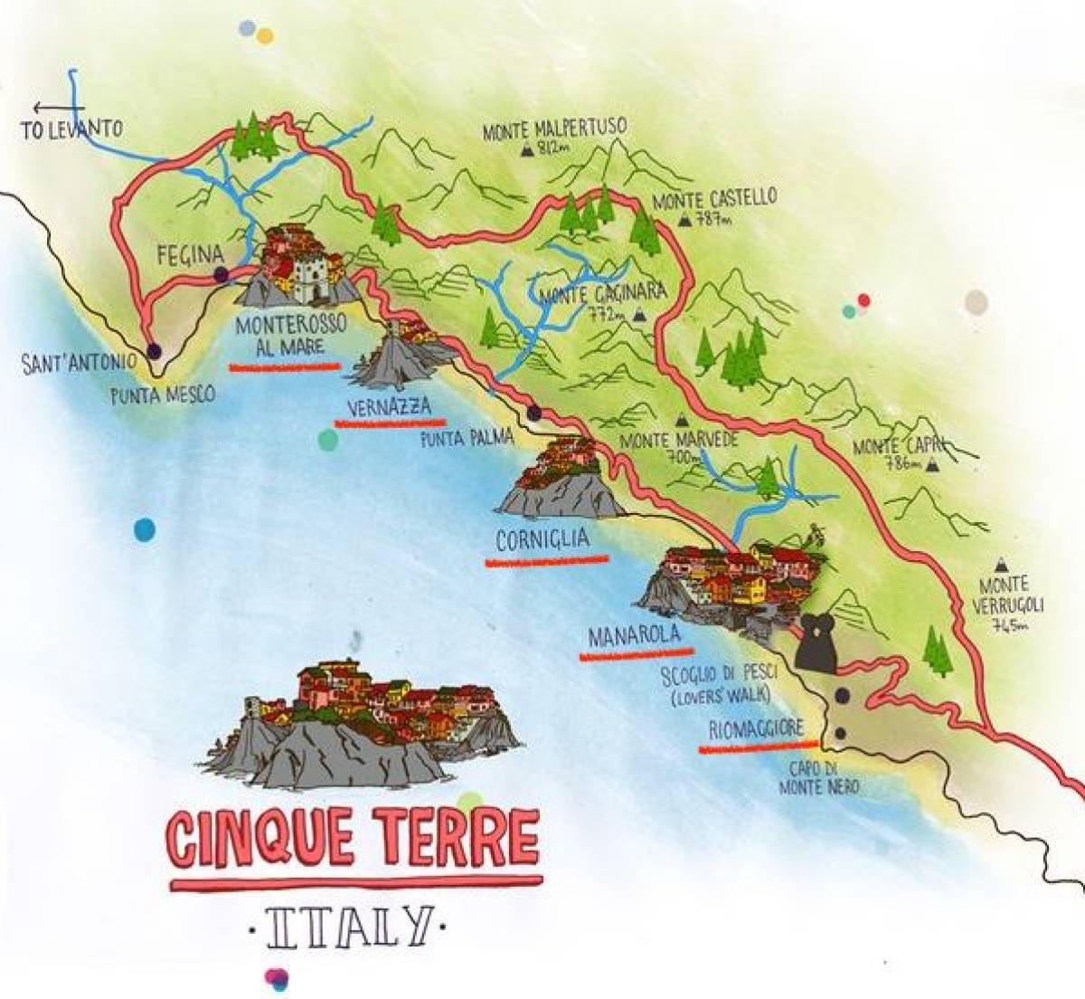 Cinque Terre - Otobüs ile bir gece konaklamalı tur